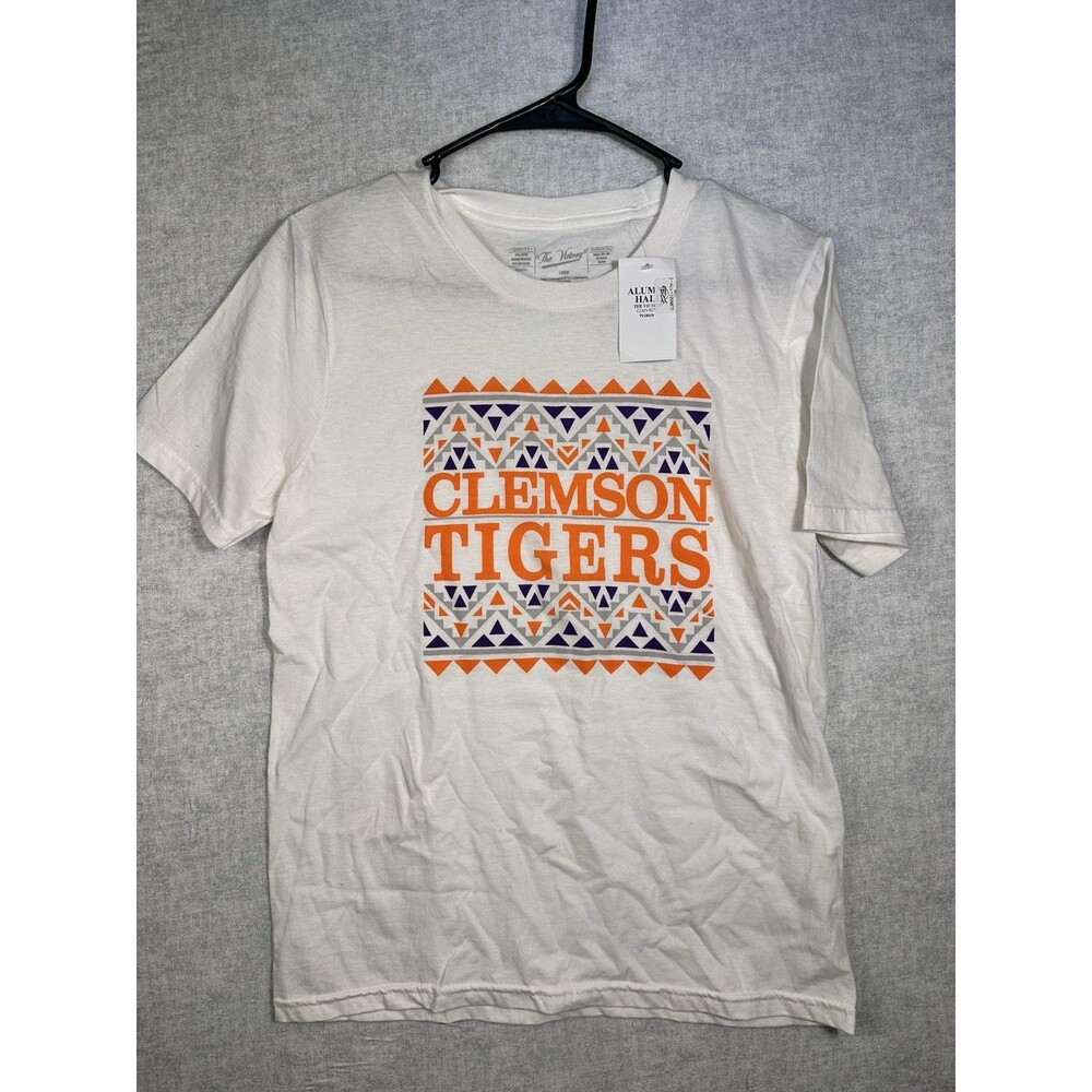 Clemson Tigers Shirt LARGE Size 14/16 NWT UNISEX KIDS YOUTH White Orange Purple